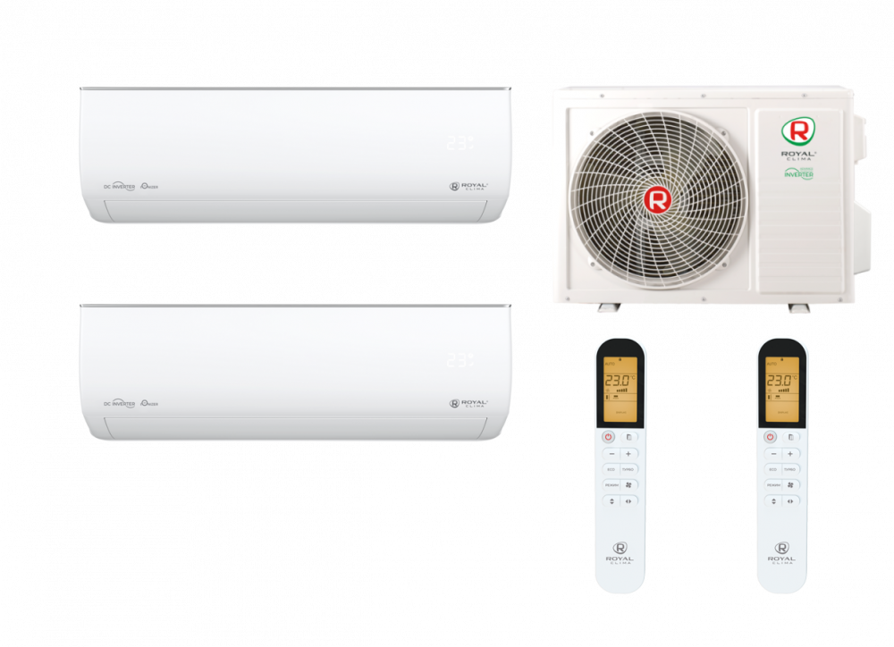 Мульт сплит ROYAL Clima Multi Gamma Gloria на 2 комнаты (25м² + 25м²)